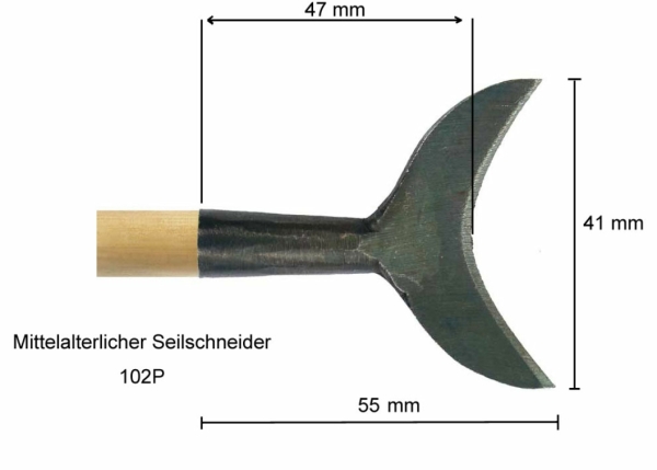 Historische Pfeilspitze Mittelalterlicher Seilschneider