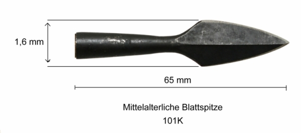 Mittelalterliche Blattspitze