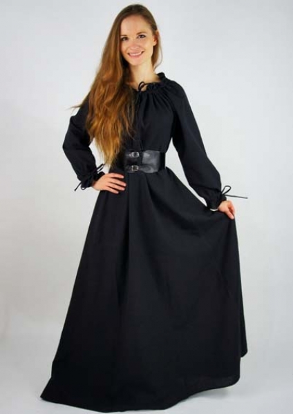 Bodenlanges Langarmkleid