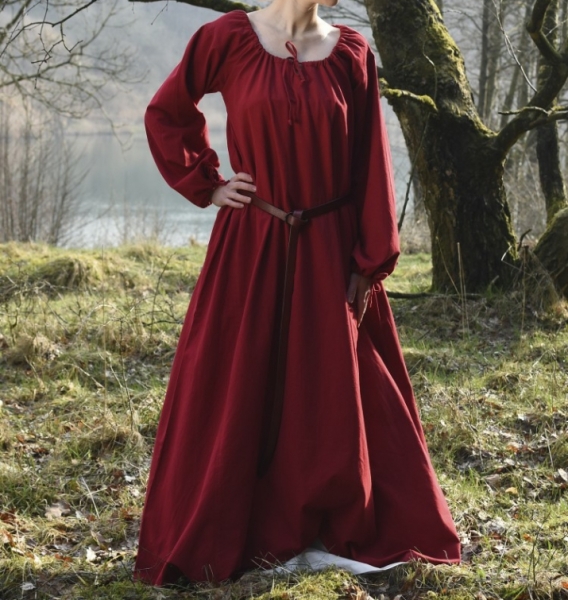 Unterkleid - Mittelalterkleid - rot