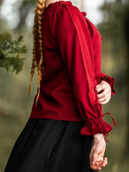 Mittelalterbluse Edith - rot