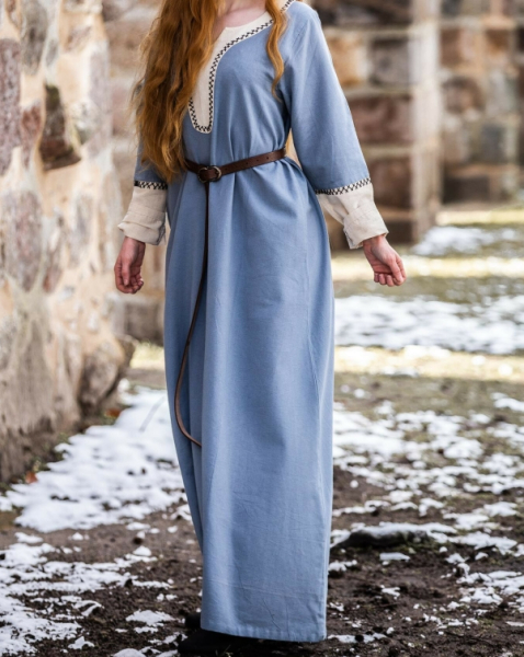 Wikingerkleid "Freya" - taubenblau