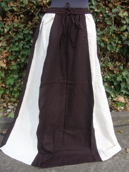 Mittelalterrock "Dana" - dunkelbraun/natur