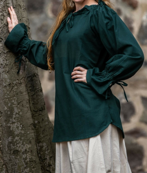 Mittelalterbluse "Morgan" - grün