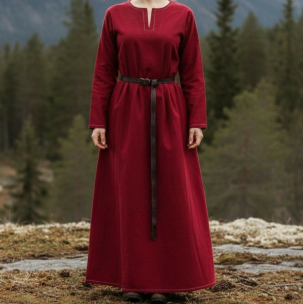 Wikinger Unterkleid Helga -  rot