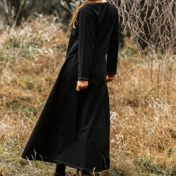 Wikinger Unterkleid Helga  -  schwarz