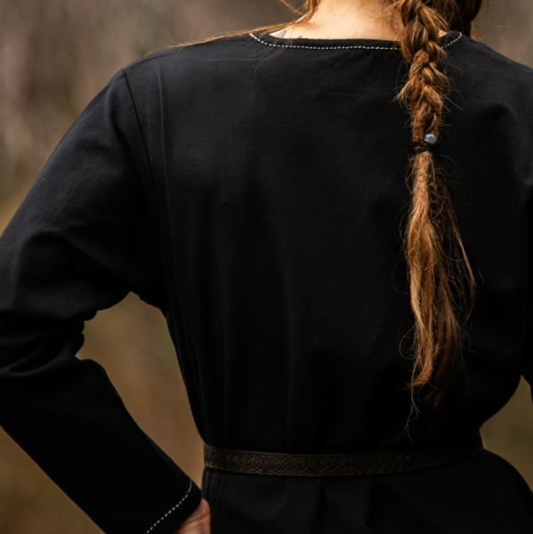 Wikinger Unterkleid Helga  -  schwarz