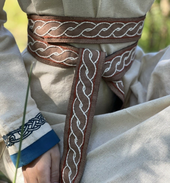 Wikinger Gürtel "Elina" -  braun