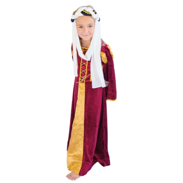 Kleid Prinzessin Helena  - bordeaux