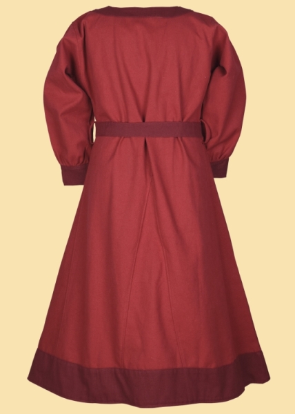 Kinder-Wikingerkleid Solveig - rot/weinrot