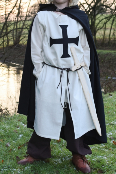 Kinder Wappenrock Alexander, Deutschordensritter, natur/schwarz