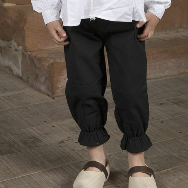 Baumwoll-Kinderhose - schwarz