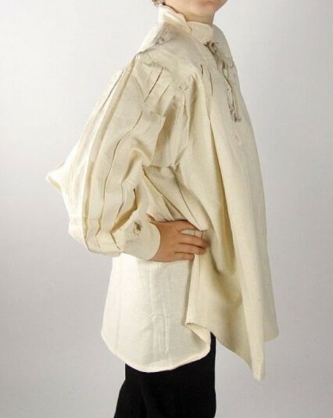 Kinder Stehkragen-Schnürhemd "Finn" -  natur