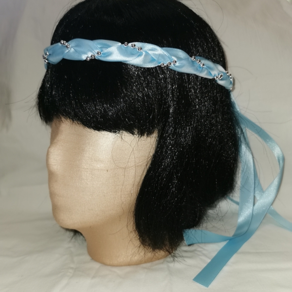 Jungfernband hellblau – Silber