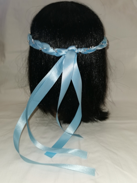 Jungfernband hellblau – Silber