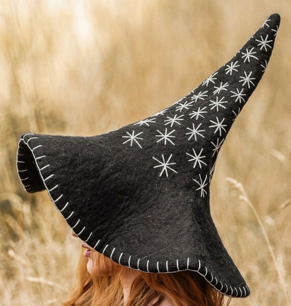 Hexenhut "Star"   -  schwarz