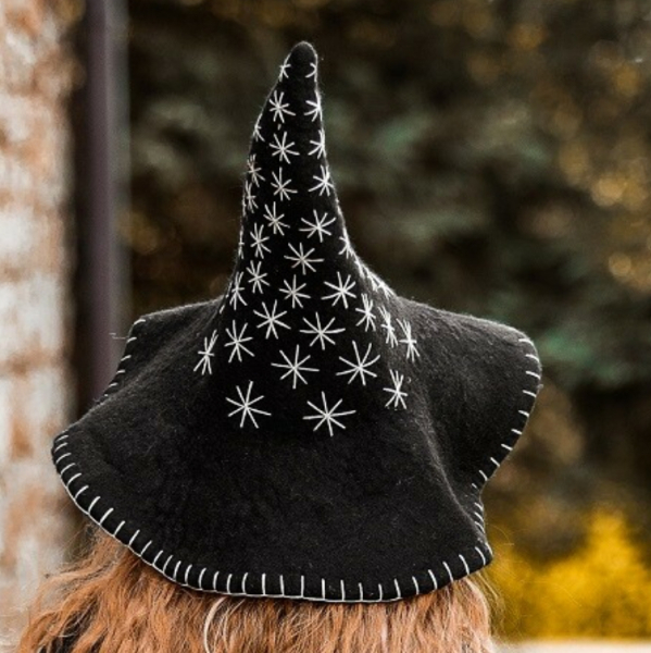 Hexenhut "Star"   -  schwarz