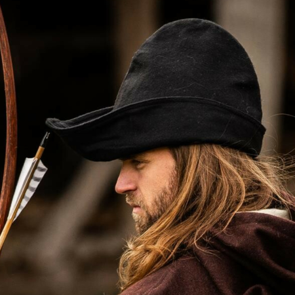 Robin Hood-Hut  -  schwarz