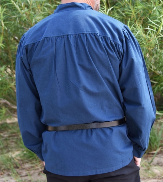 Mittelalter-Hemd Ludwig - blau