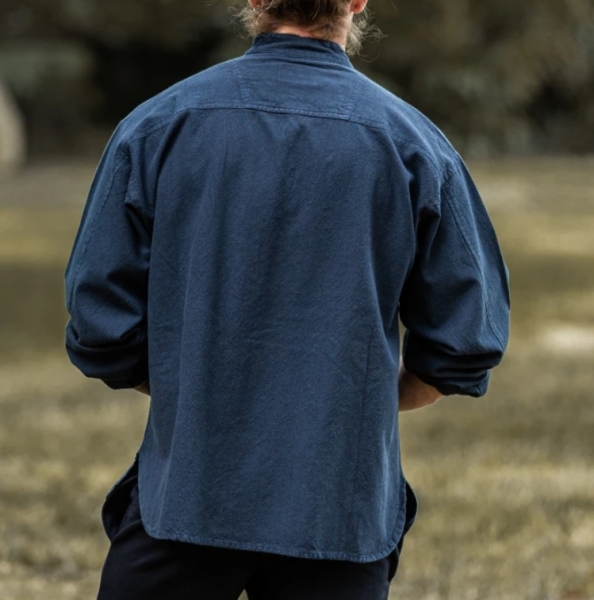 Mittelalterhemd  Ansbert  - Blau