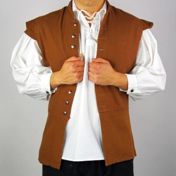 Klassischer Wams "Charles" - tabakbraun