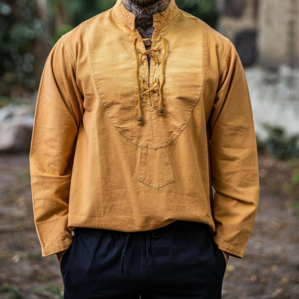 Mittelalterhemd  Ansbert -  honigbraun