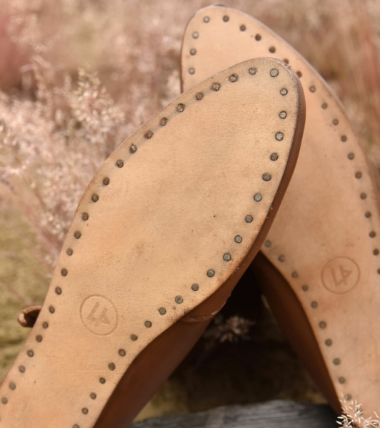 Frühmittelalterliche Wikingerstiefel -  braun