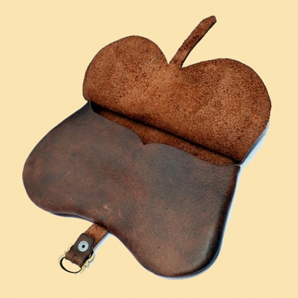 Mittelalterliche Nierentasche - braun