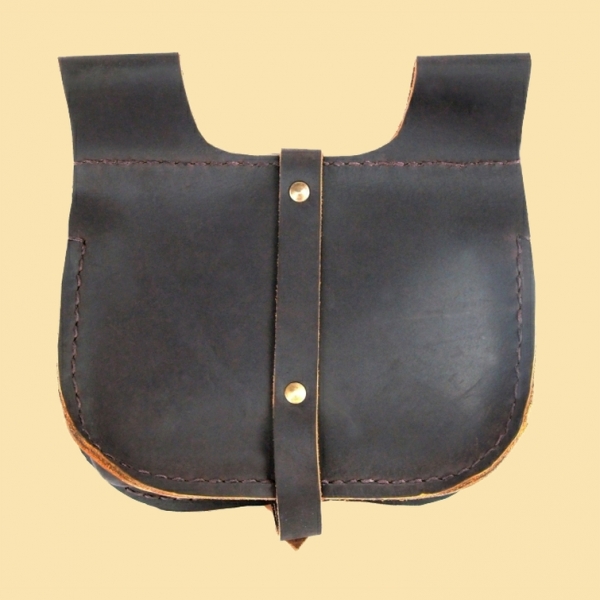 Ledergürteltasche "Udo" schwarz