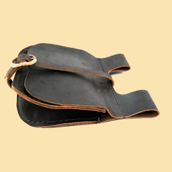 Ledergürteltasche "Udo" schwarz