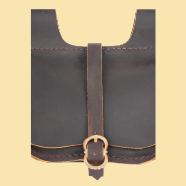 Ledergürteltasche "Udo"  - Dunkelbraun