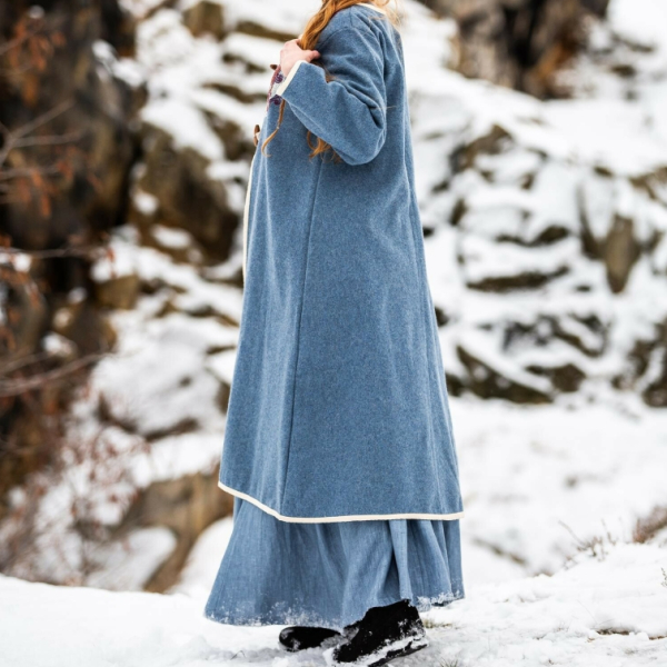 Birka - Mantel Skadi - Taubenblau