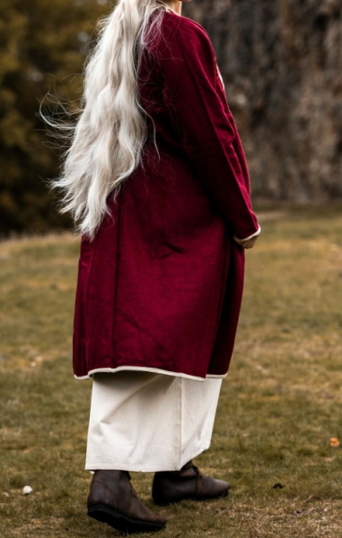 Wikinger Birka Mantel Skadi - rot