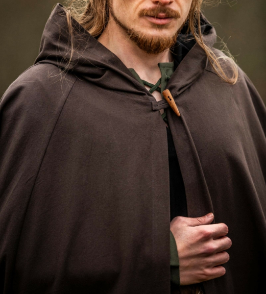 Mittelalter Umhang Johannes  -  dunkelbraun