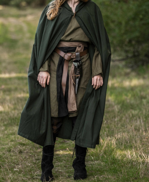 Mittelalter Umhang Johannes -  grün