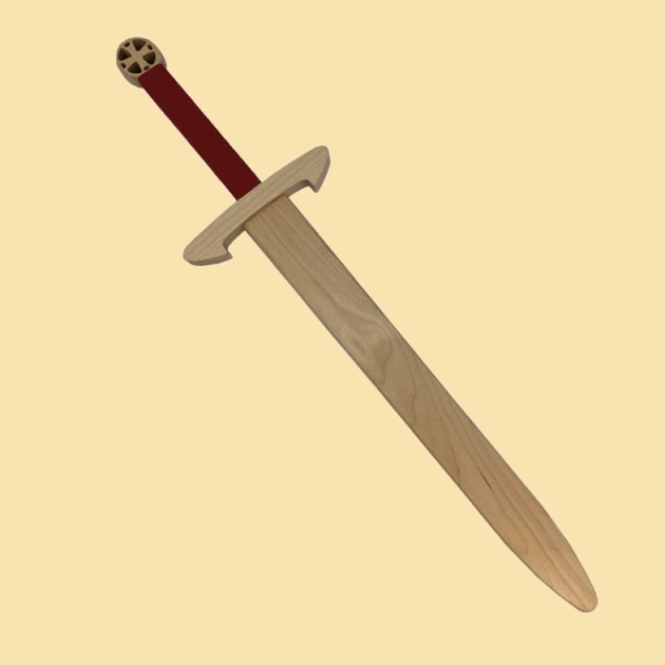 Schwert der Tempelritter - Griff rot