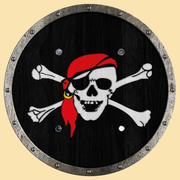 Rundschild Pirat