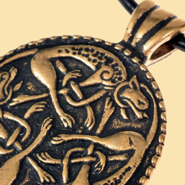 Keltisches Amulett Wilde Jagd - Bronze
