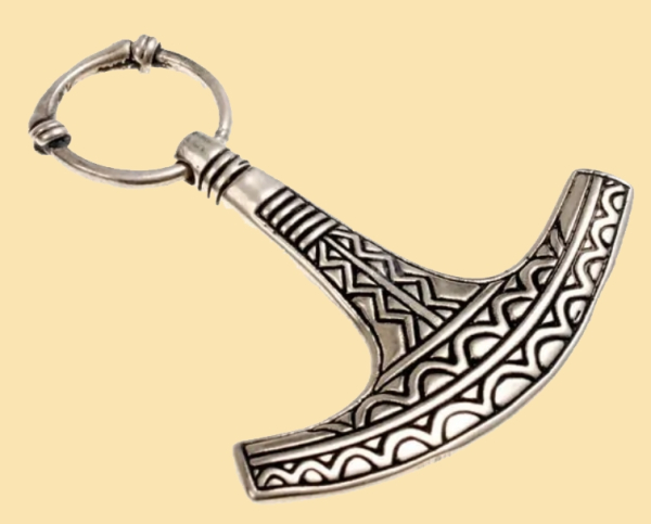 Axt-Hammer des Ukko  - versilbert