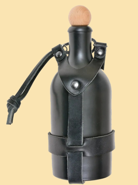 LARP-Feldflasche -  schwarz