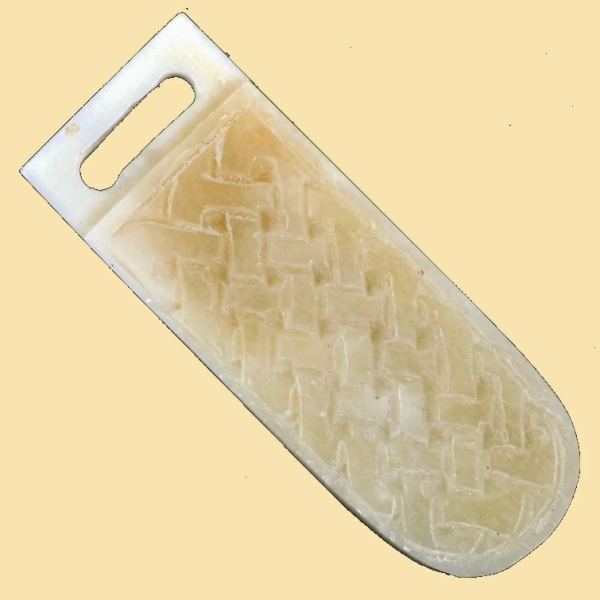 Knochen-Riemenende - 2 cm