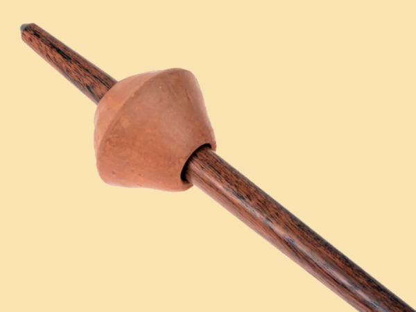 Mittelalterlicher Spinnwirtel aus Ton