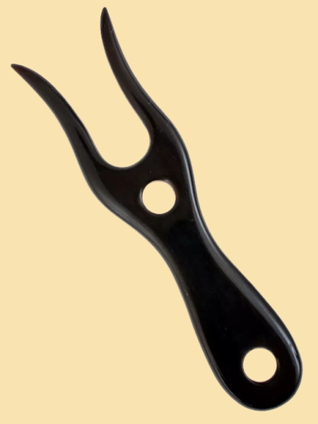Mittelalter-Strickgabel - Horn