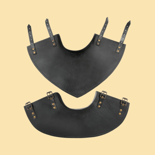 Leder Kragen Balor -  schwarz