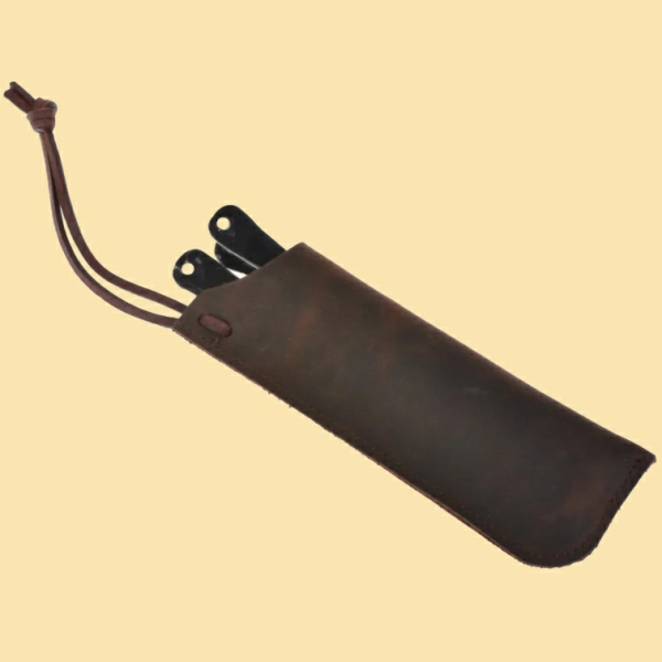 Mittelalterbesteck mit Leder-Etui