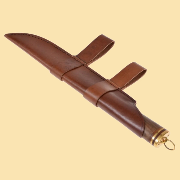 Kurzes Wikinger-Sax - Damaststahl