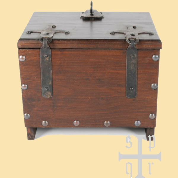 Wikinger Holzkiste mit Midgardschlangen-Motiv