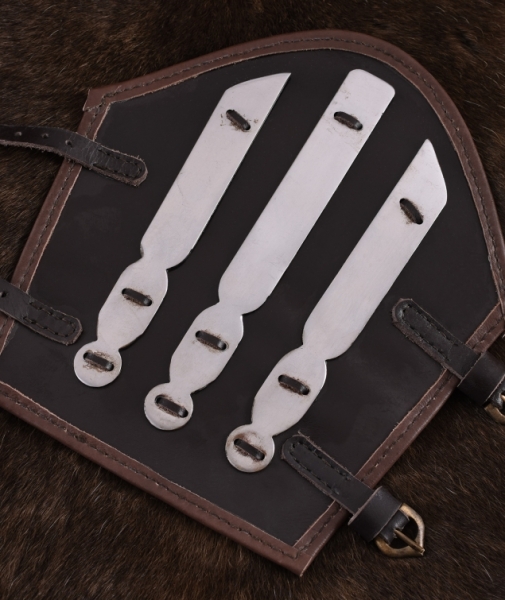 Armschutz aus Stahl und Leder