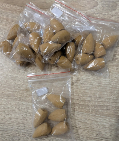 Rückfluss Räucherkegel - 2. Wahl - hellbraun