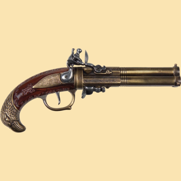 Deko-Pistole - Griffabschluss mit Adlerkopf